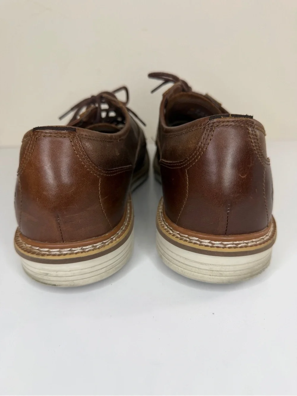 Timberland Oxfords Casual Dress Shoes Men Size 47.5 US 13 Brown Leather Cap Toe